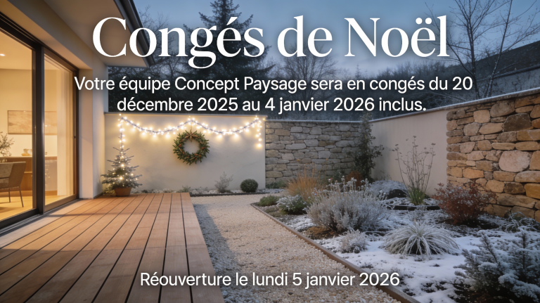 Congés de Noël : votre équipe Concept Paysage se met au vert